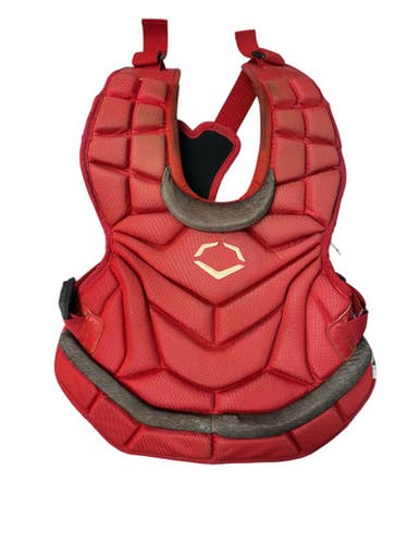 Used Evoshield Pro Srz Catchers Chest Protector Red Intermed 11835-s000203292