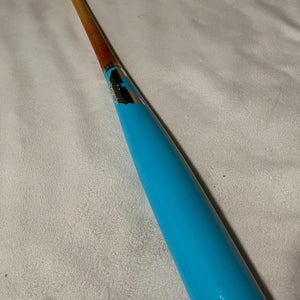 Sam Bat 33.5”/31.5oz Universal Maple Wood Baseball Bat Custom Blem Carolina Blue/Natural