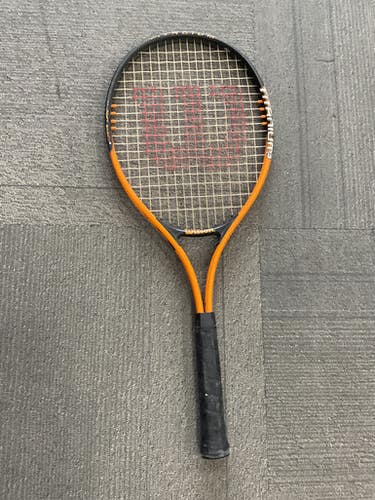 Used Wilson Titanium 3 Adult Tennis Racquet Orange Unknown 11614-s000229175