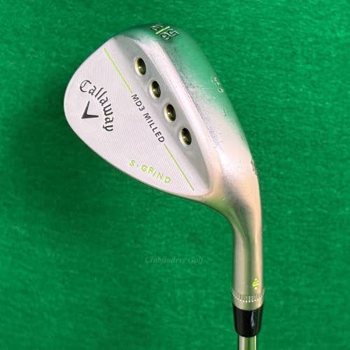 Callaway MD3 Milled Chrome 56-10S 56 Sand Wedge Dynamic Gold Steel Wedge Flex