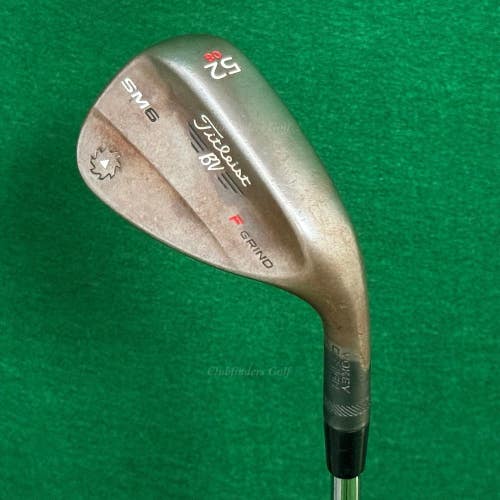 Titleist Vokey SM6 Black Raw 52-8F 52 Gap Wedge Vokey Design Steel Wedge Flex