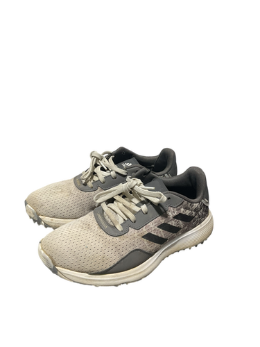 Used Adidas Jr Golf Shoes Black And White Junior 04 11834-s000045300