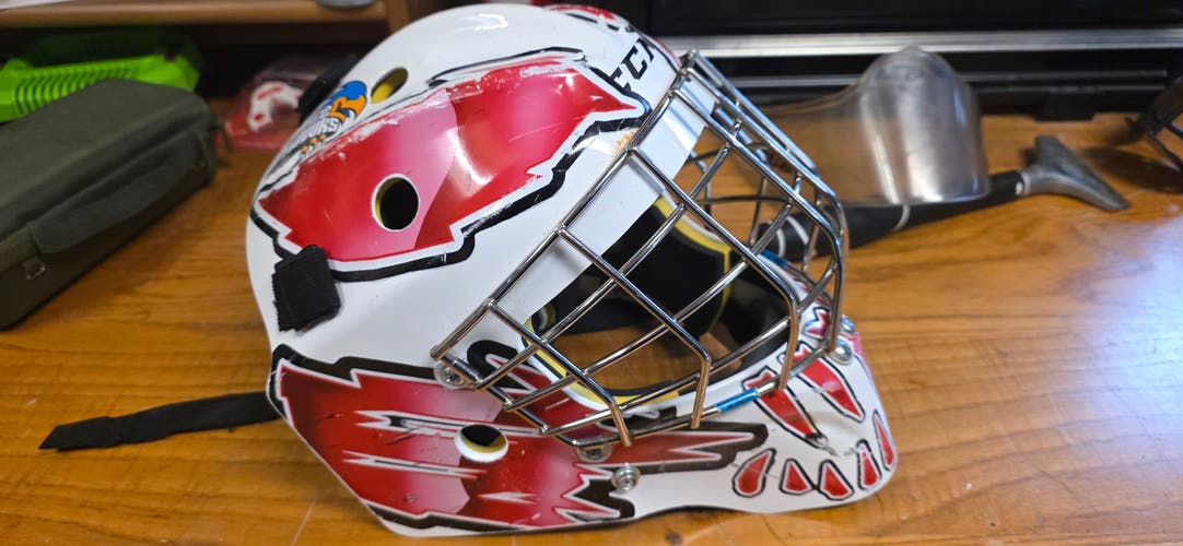 Junior Medium CCM Axis 1.5 Goalie Mask (Used)