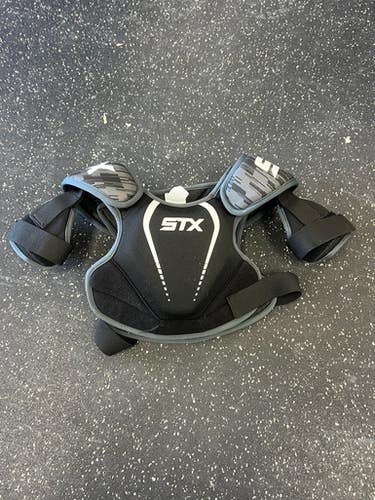 Used Stx Stallion 75 Lacrosse Shoulder Pads Black Sm 11849-s000036073