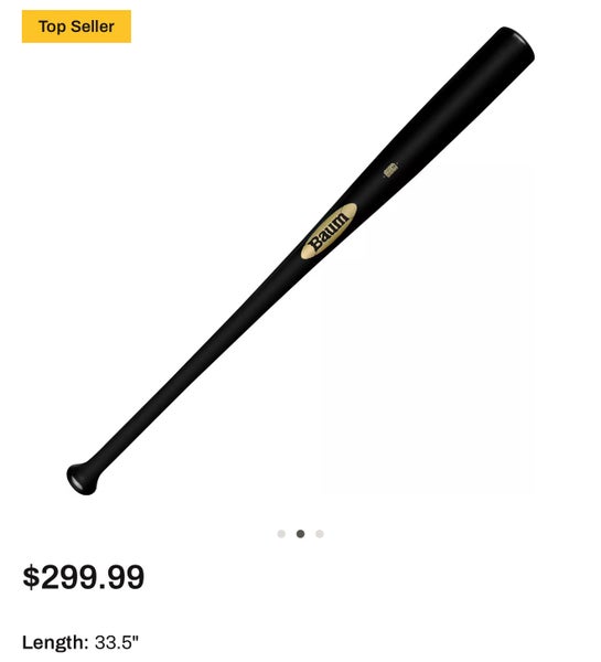 NEW 33.5” Baum Gold Stock Wood Composite Bat