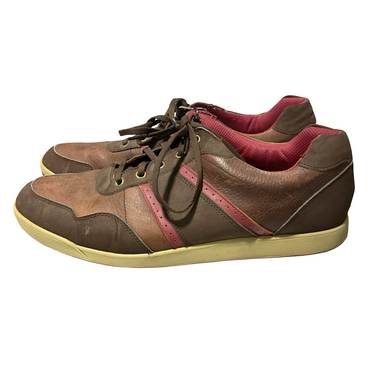 Used Foot Joy Mens Golf Shoes Brown Senior 11.5 11834-s000045373
