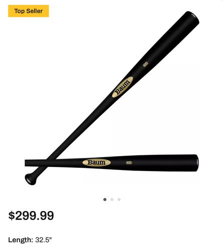 NEW 32.5” Baum Gold Stock Wood Composite Bat