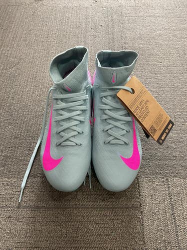 Used Nike Nike Zm Superfly 10 Pro Fg Soccer Cleats Teal Junior 04.5 11614-s000230042