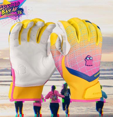New Ghost Ethos Fastpitch Batting Gloves - Yellow 11834-ease00718202