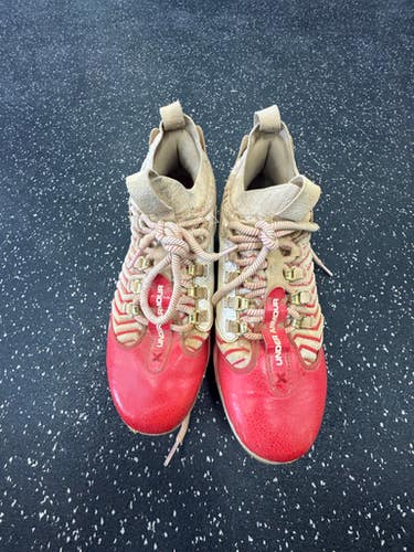 Used Under Armour Bh The Show Bb Sb Cleats White Senior 9.5 11849-s000036503