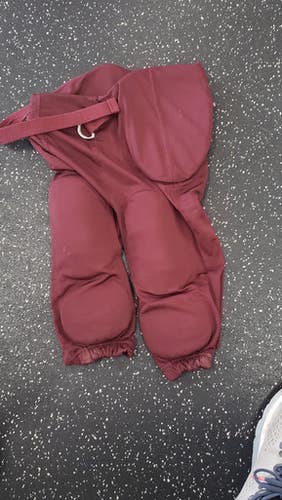 Used Champro Youth Fb Integrated Pants Maroon Sm 11849-s000029511