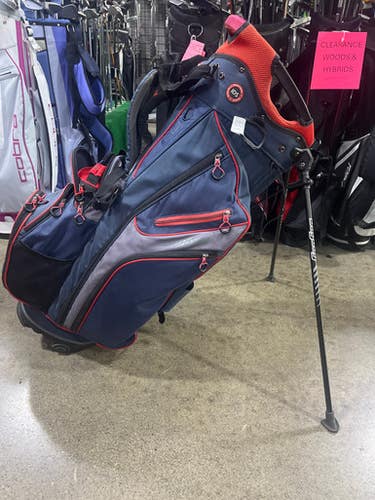 Used Bag Boy Mens Bagboy 14 Hole Standbag Mens Stand Bag Navy Blue 11605-s000213122