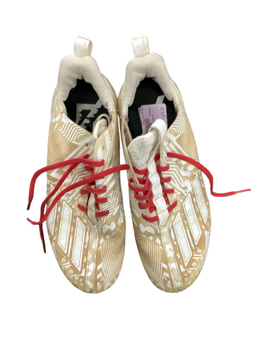 Used Adidas Adult Fb Cleats White Senior 7.5 11613-s000176762