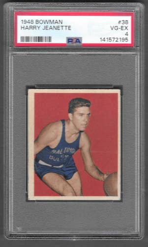 1948 Bowman #38 Harry Jeanette RC PSA 4