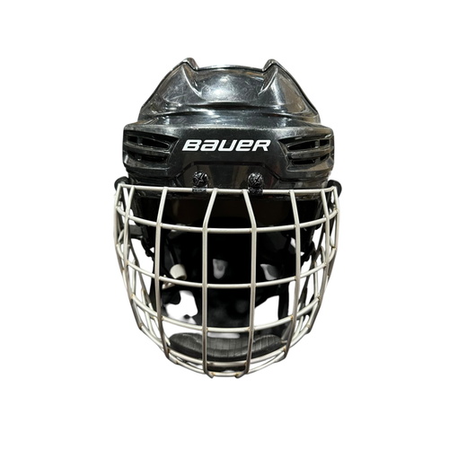 Used Bauer IMS 5.0 NO HECC Helmet Cage Combo Black LG 11375-S000379041