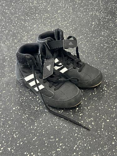 Used Adidas Wrestling Shoes Black Youth 12.0 11849-s000036787