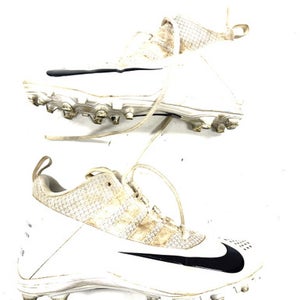 Used Nike Lax Cleats Boys White Junior 04.5 11860-s000304529