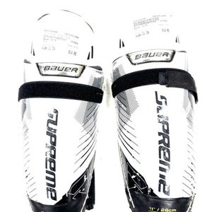 Used Bauer S170 Junior Shin Guards White 11" 11860-s000304590