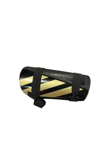 Used Adidas Soccer Shin Guards Adult Black And Gold Senior 11834-s000046785