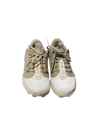 Used Under Armour Grey Wht Cleats Bb Sb Cleats Grey Junior 02.5 11834-s000046889
