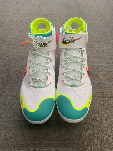 Used Nike React Huarache 3 Elite Bb Sb Cleats White Senior 13.5 11614-s000231197