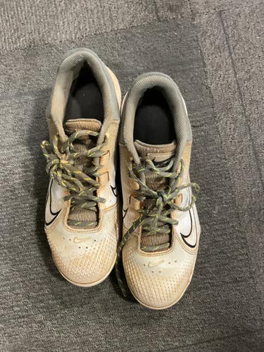 Used Nike Hypderdiamond 4 Bb Sb Cleats White Senior 9 11614-s000231176