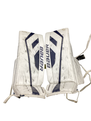 Used Bauer Supreme One.7 Goalie Leg Pads Senior White 34" 11613-s000177705