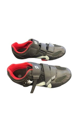 Peloton Cycling Shoes Black Red Good Condition Size 6.5