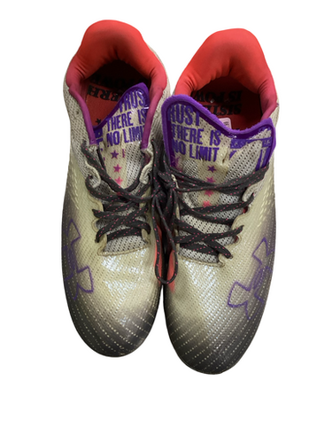 Used Under Armour There Is No Limit Adult Fb Cleats Grey Senior 10 11613-s000177785
