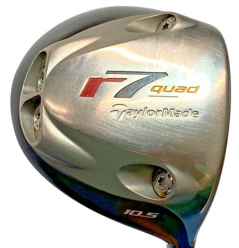 TaylorMade R7 Quad Driver 10.5* RH 65g MAS2 Regular Graphite 44.5" HC Tool Nice