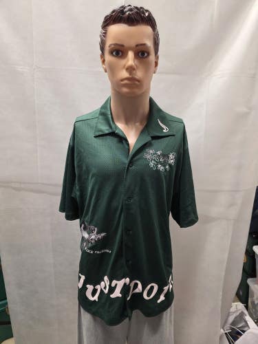NWT Nike Mesh Button Down Shirt L