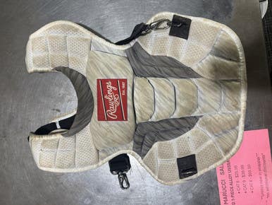 Used Rawlings Rev A Catchers Chest Protector White Youth 11605-s000214068