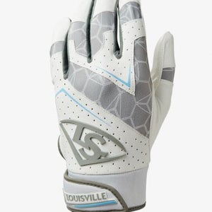 New Louisville Slugger Genuine V2 Adt Sm Wht Batting Gloves 11860-hbxwb5730703s