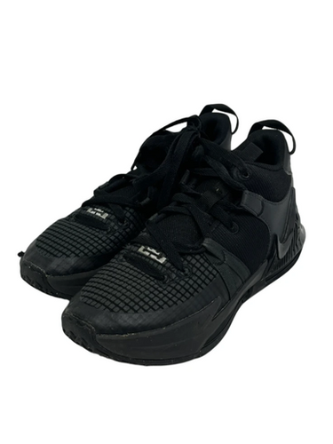 Used Nike Lebron Witness Jr 4.5 Gs Basketball Shoes Black 11692-s000147595