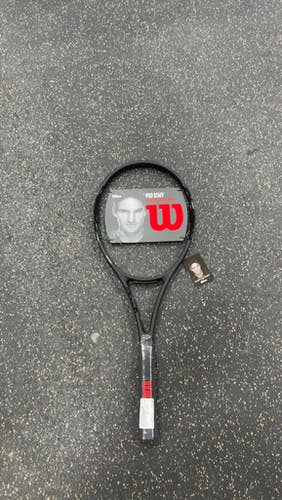 Used Wilson Pro Staff Rf97 Adult Tennis Racquet Black 4 5 8" 11337-s000480702
