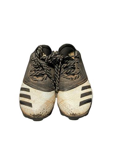 Used Adidas Blk Wht Cleats Bb Sb Cleats Black Junior 01 11834-s000047707
