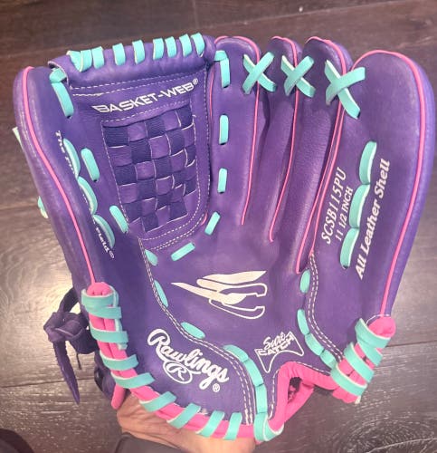 Used - Like New 11 1/2 Inch Rawlings Sure Catch Softball Glove for Girls
