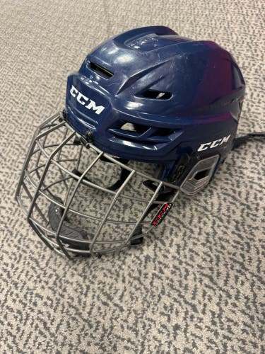 Medium Navy CCM Tacks 310 Helmet (Used)