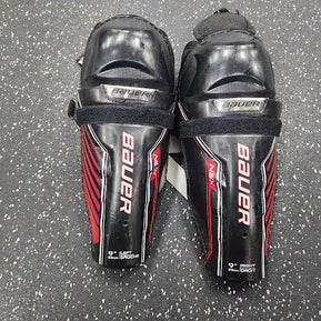 Used Bauer Nsx Youth Shin Guards Black 9" 11849-s000037578