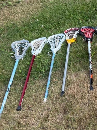 5 lacrosse sticks! Act fast! Take all!
