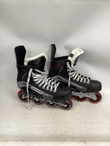 Used Bauer Roller Hockey Skates Black Senior 9.5 11851-S000048540