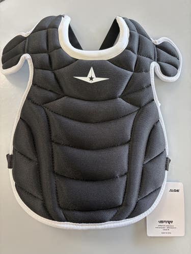 Used All-star Chest Protector 13 Inch Catchers Chest Protector Black Junior 11860-s000305710
