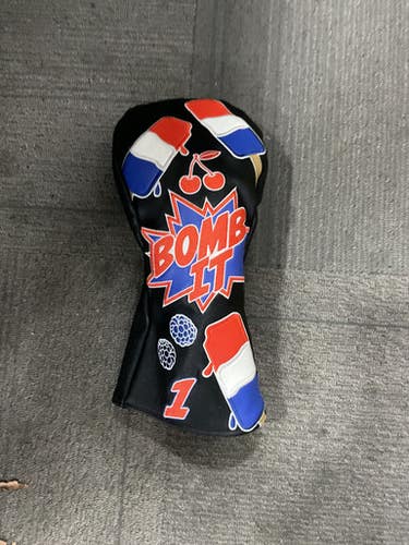 Used Cusrtom Studio Bomb It Golf Headcover Golf Accessory 11614-s000232714