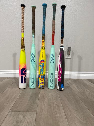 2026 Rawlings Icon Composite USSSA Certified Bat (-8) 22 oz 30" (Used)