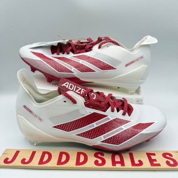 Adidas Adizero Electric II Football Cleats White Power Red IE6288 Men's Sz 9.5
New Without Box