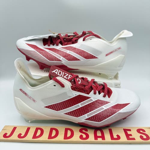 Adidas Adizero Electric II Football Cleats White Power Red IE6288 Men's Sz 10
New Without Box