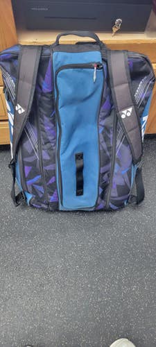 Used Yonex 12 Racquet Backpack Adult Tennis Racquet Navy Blue Unknown 11497-s000156507