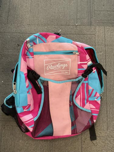 Used Rawlings Backpack Bb Sb Player Backpack Pink 11614-s000233263