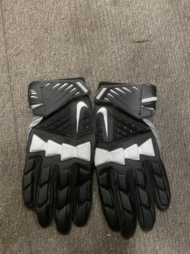 Used Nike D-tackle 7.0 Gloves Fb Gloves Black Xl 11614-s000233213