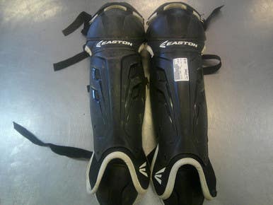 Used Easton Game Time Catchers Leg Guards Black Intermed 11339-s000200298